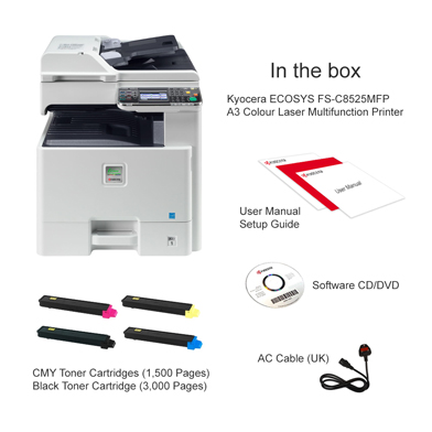 Kyocera ECOSYS FS-C8525MFP printer — compatible cartridges at FetchInk